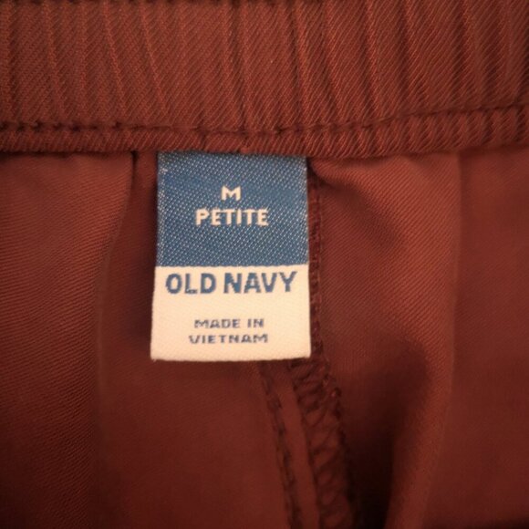 2 / $30.00 - Old Navy Ladies Size Medium Petite Burgundy  Elastic Waist Pants - Picture 3 of 13